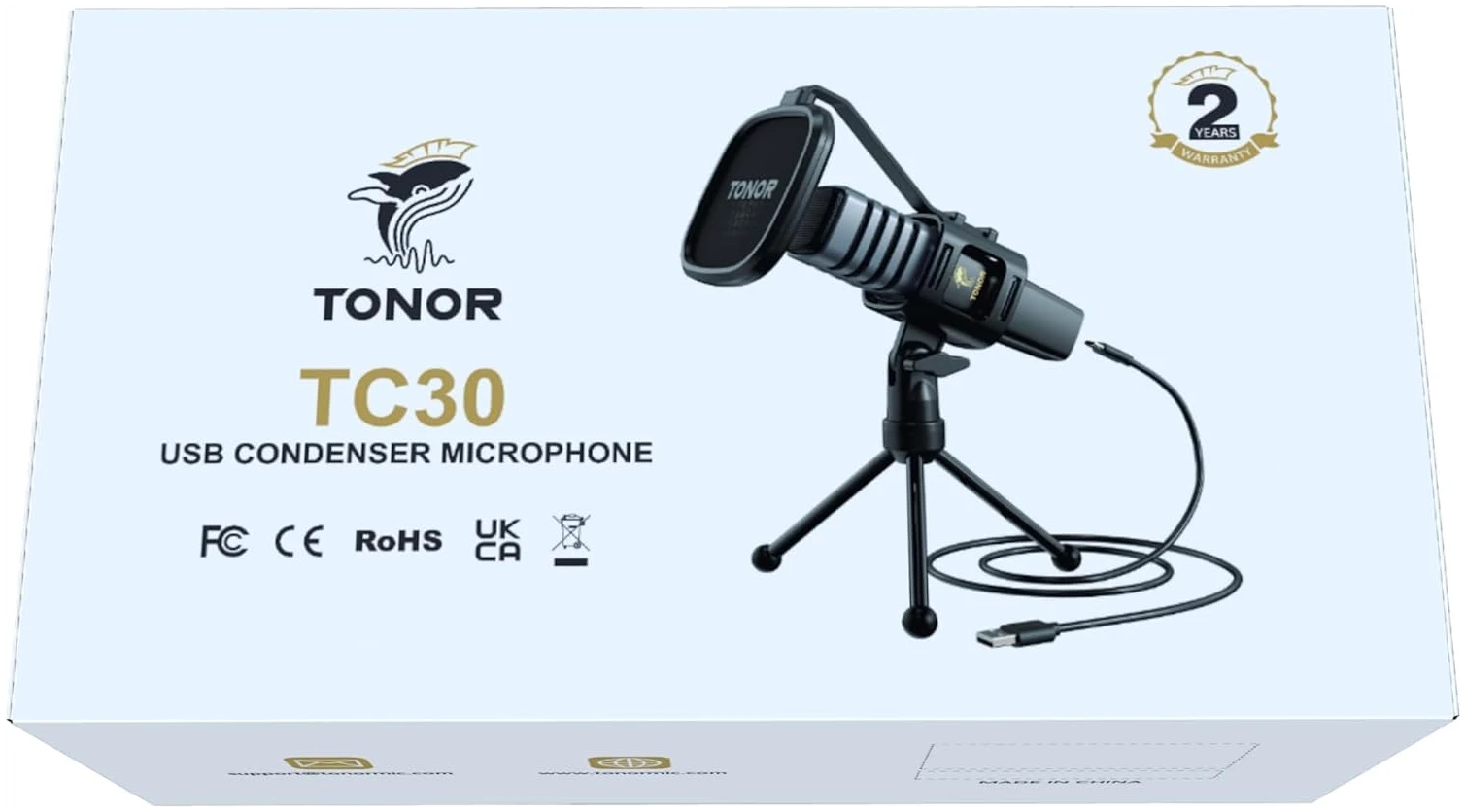 Micro PC USB TONOR, Microphone Condensateur pour Streaming Podcast Studio Enregistrement – Image 9