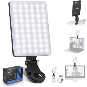 NEEWER Lumière Téléphone pour Selfie LED avec Clip, 60 LED de Haute Puissance, Batterie Rechargeable de 2000mAh, CRI95+, 3 Modes d'éclairage, Lampe Vidéo à Pince Portable pour Appels Via Zoom, TikTok